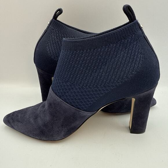 Cole Haan Grand 360 Womens Vannie Marine Blue Suede Knit Pointed Toe Heels 5.5 B - Picture 6 of 10